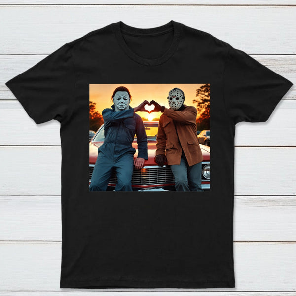 Vintage Michael Myers Halloween Heart Hands T-Shirt
