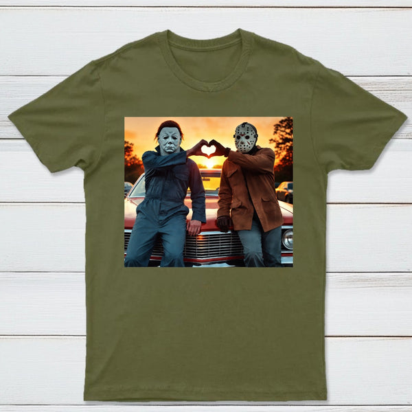 Vintage Michael Myers Halloween Heart Hands T-Shirt