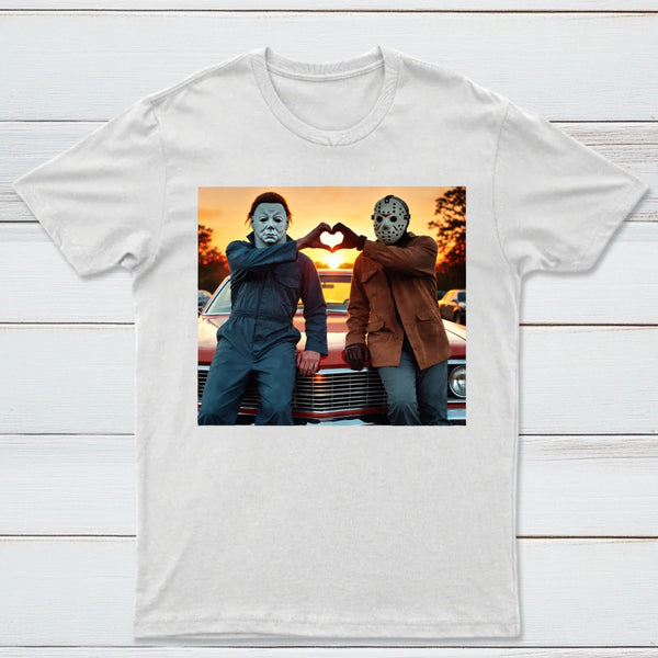 Vintage Michael Myers Halloween Heart Hands T-Shirt