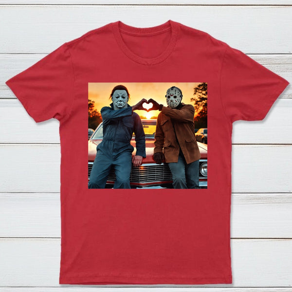 Vintage Michael Myers Halloween Heart Hands T-Shirt