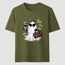 Boo-Jee Leopard Ghost Funny Fall Halloween T-Shirt