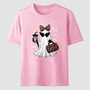 Boo-Jee Leopard Ghost Funny Fall Halloween T-Shirt