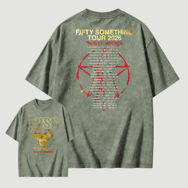 Rush Fifty Something Tour 2026 Washed T-Shirt
