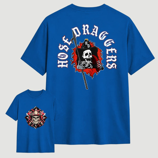 Hose Draggers Firefighter Skull Vintage T-Shirt