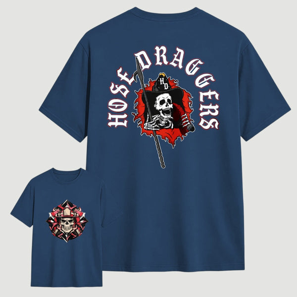 Hose Draggers Firefighter Skull Vintage T-Shirt