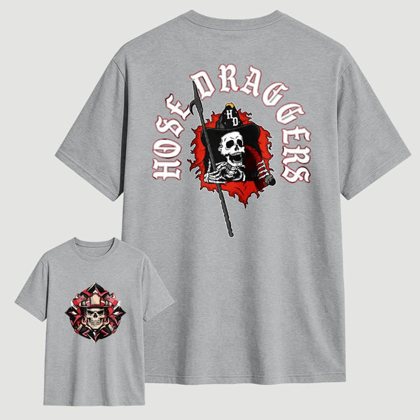 Hose Draggers Firefighter Skull Vintage T-Shirt