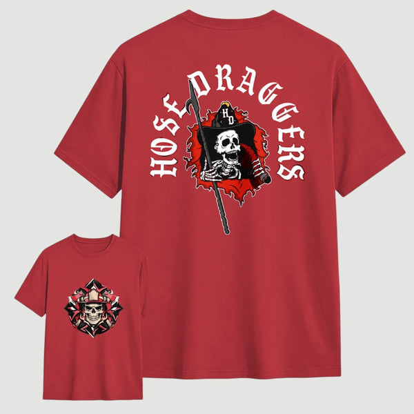 Hose Draggers Firefighter Skull Vintage T-Shirt
