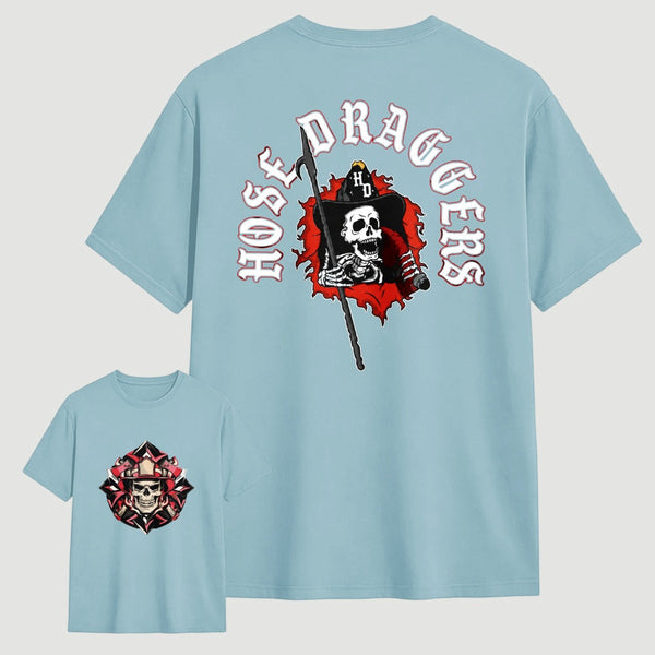 Hose Draggers Firefighter Skull Vintage T-Shirt