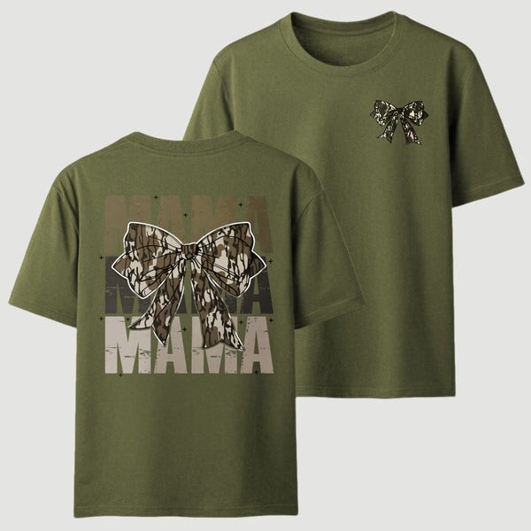 Mama Camo Coquette Bow T-Shirt