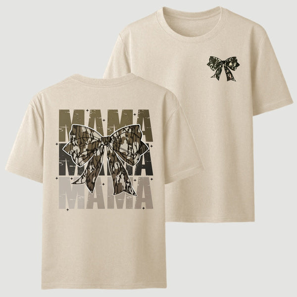 Mama Camo Coquette Bow T-Shirt