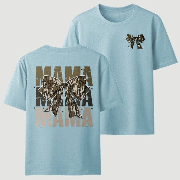Mama Camo Coquette Bow T-Shirt