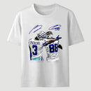 Vintage Close-Up Football Athlete Signature Graphic T-Shirt
