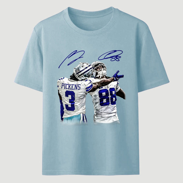 Vintage Close-Up Football Athlete Signature Graphic T-Shirt