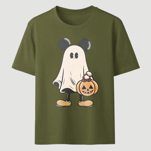 Retro Halloween Trick or Treat Spooky Couple Trip T-Shirt