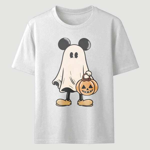 Retro Halloween Trick or Treat Spooky Couple Trip T-Shirt
