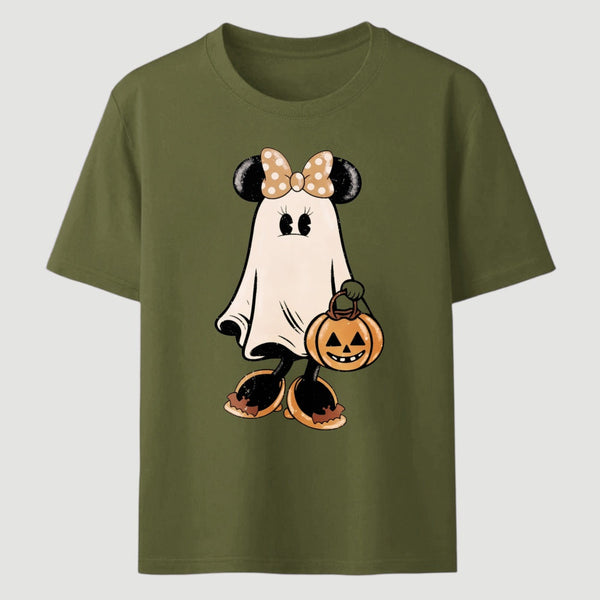 Retro Halloween Trick or Treat Spooky Couple Trip T-Shirt