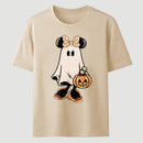 Retro Halloween Trick or Treat Spooky Couple Trip T-Shirt