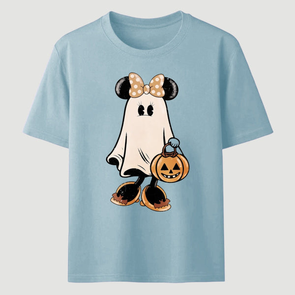 Retro Halloween Trick or Treat Spooky Couple Trip T-Shirt