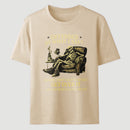Black Sarcastic Skeleton Beer Humorous Art T-Shirt