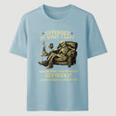Black Sarcastic Skeleton Beer Humorous Art T-Shirt