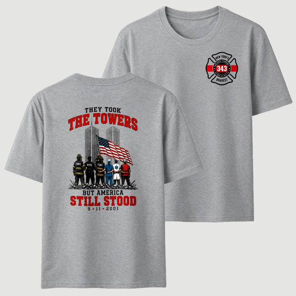 9/11 Memorial They Took The Towers But America Still Stood T-Shirt