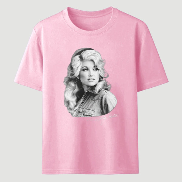 Vitage Dolly Parton Portrait Style 80s Country Music T-Shirt