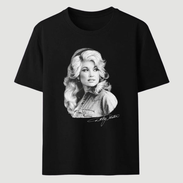 Vitage Dolly Parton Portrait Style 80s Country Music T-Shirt