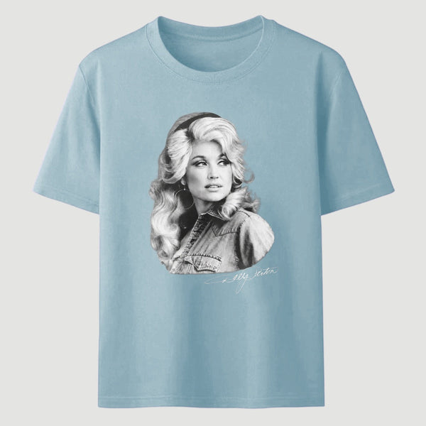 Vitage Dolly Parton Portrait Style 80s Country Music T-Shirt