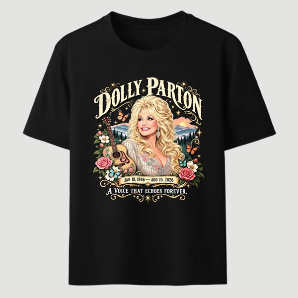 Country Music Tribute Dolly Parton Style Memorial T-Shirt
