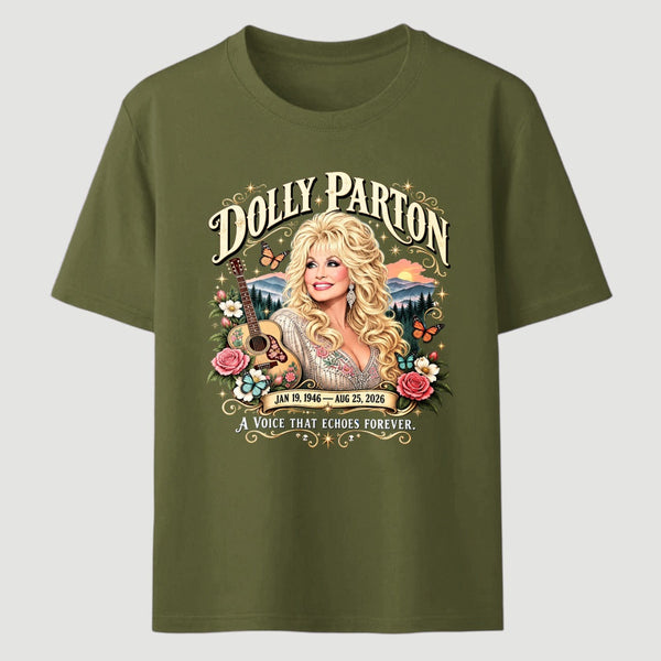 Country Music Tribute Dolly Parton Style Memorial T-Shirt