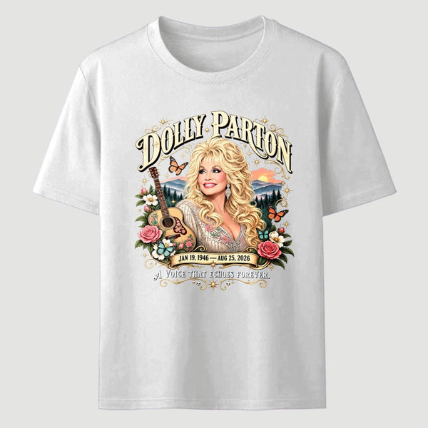 Country Music Tribute Dolly Parton Style Memorial T-Shirt