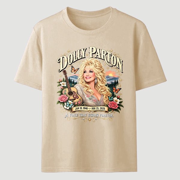 Country Music Tribute Dolly Parton Style Memorial T-Shirt