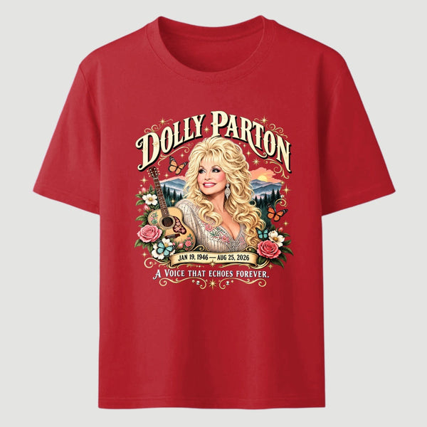 Country Music Tribute Dolly Parton Style Memorial T-Shirt