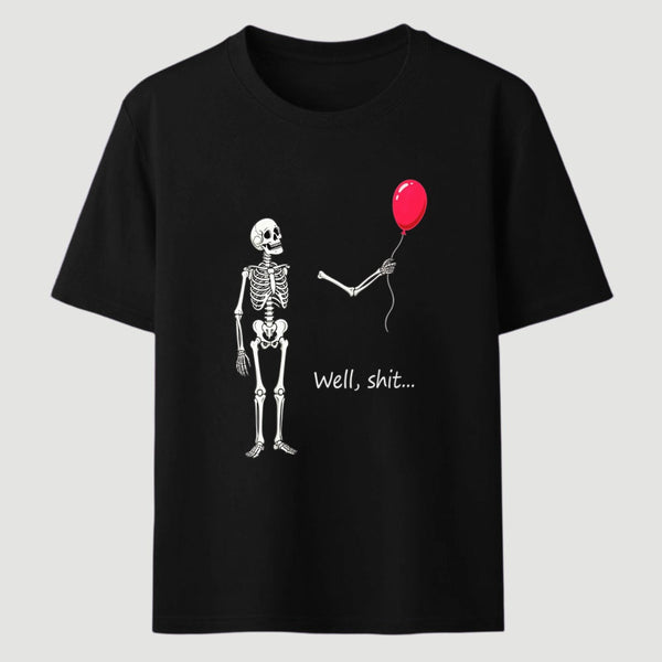 Funny Skeleton Balloon Halloween T-Shirt