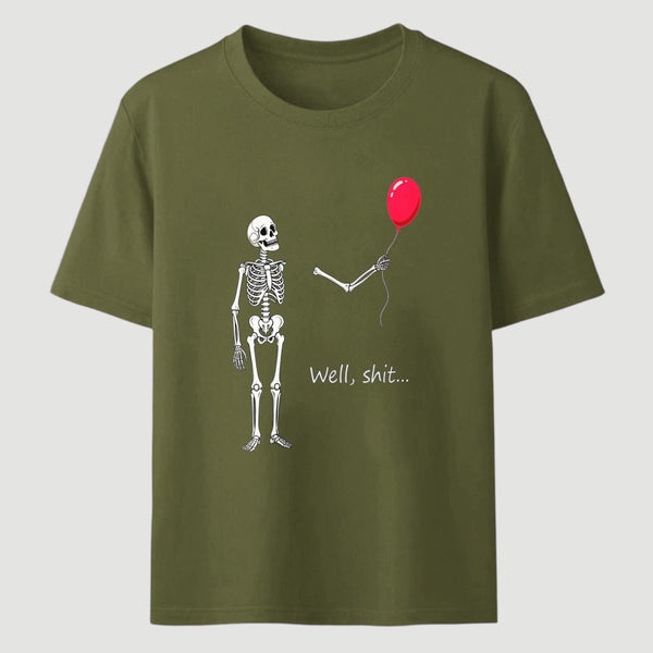 Funny Skeleton Balloon Halloween T-Shirt