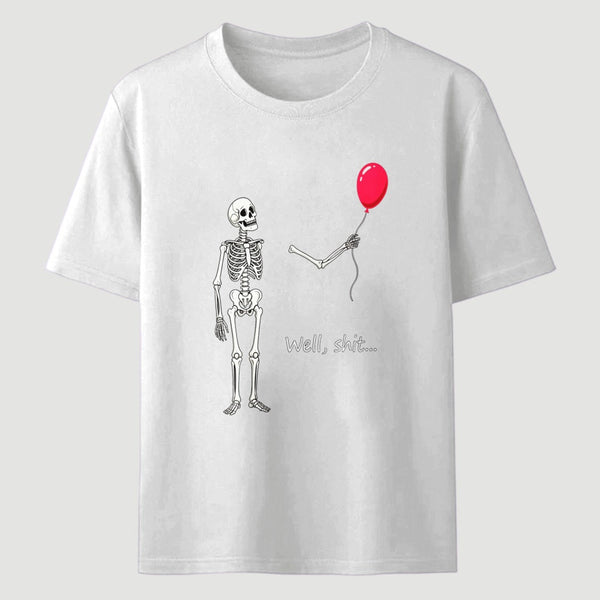 Funny Skeleton Balloon Halloween T-Shirt
