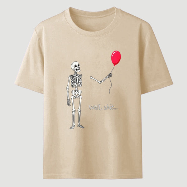 Funny Skeleton Balloon Halloween T-Shirt