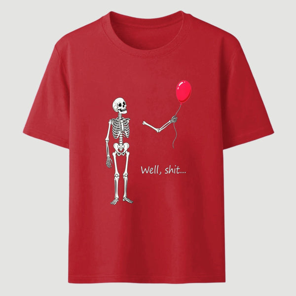 Funny Skeleton Balloon Halloween T-Shirt