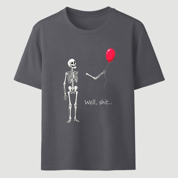 Funny Skeleton Balloon Halloween T-Shirt