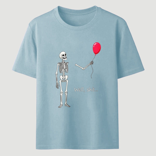Funny Skeleton Balloon Halloween T-Shirt