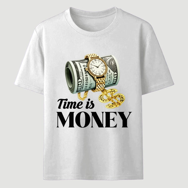 Time is Money Graphic Print T-Shirt
