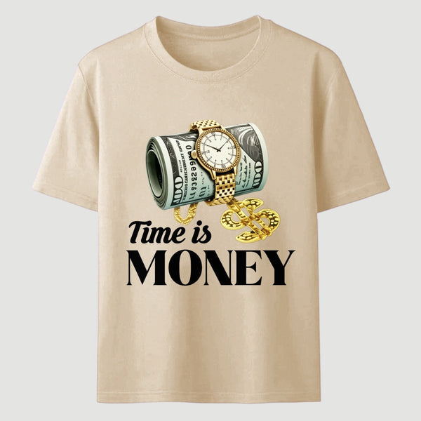 Time is Money Graphic Print T-Shirt