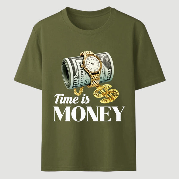 Time is Money Graphic Print T-Shirt