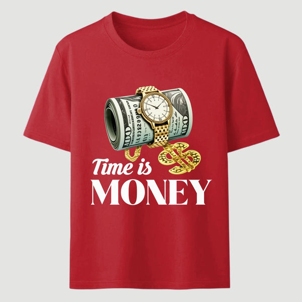 Time is Money Graphic Print T-Shirt