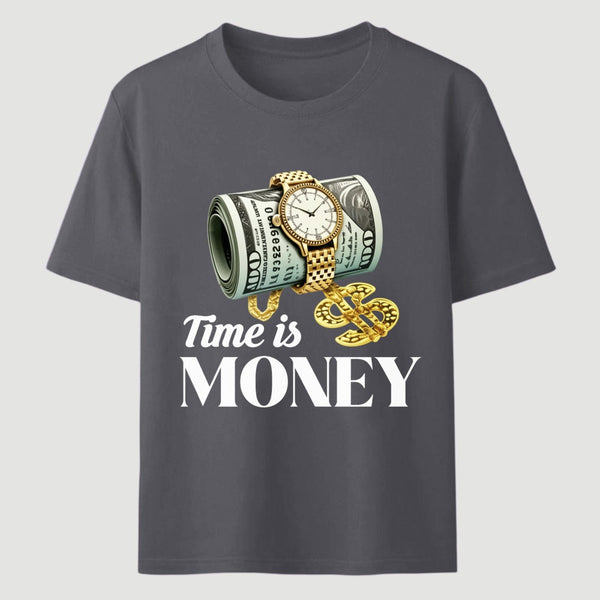 Time is Money Graphic Print T-Shirt