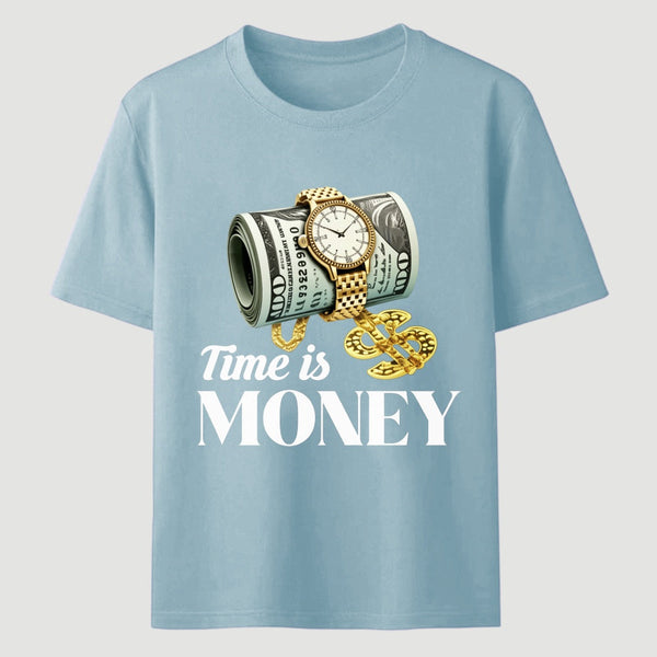 Time is Money Graphic Print T-Shirt