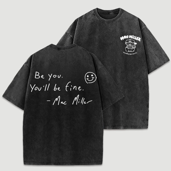 Mac Miller Quote Vintage Hip Hop Rap Washed T-Shirt