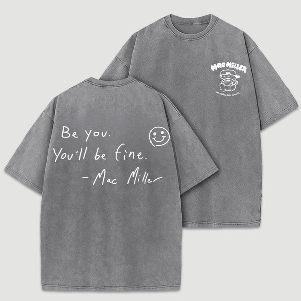 Mac Miller Quote Vintage Hip Hop Rap Washed T-Shirt