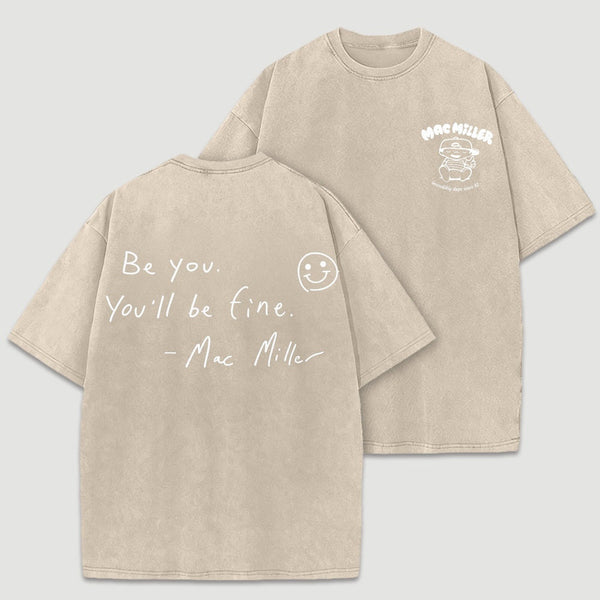 Mac Miller Quote Vintage Hip Hop Rap Washed T-Shirt