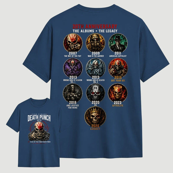 Five Finger Death Punch FFDP 20th Anniversary T-Shirt